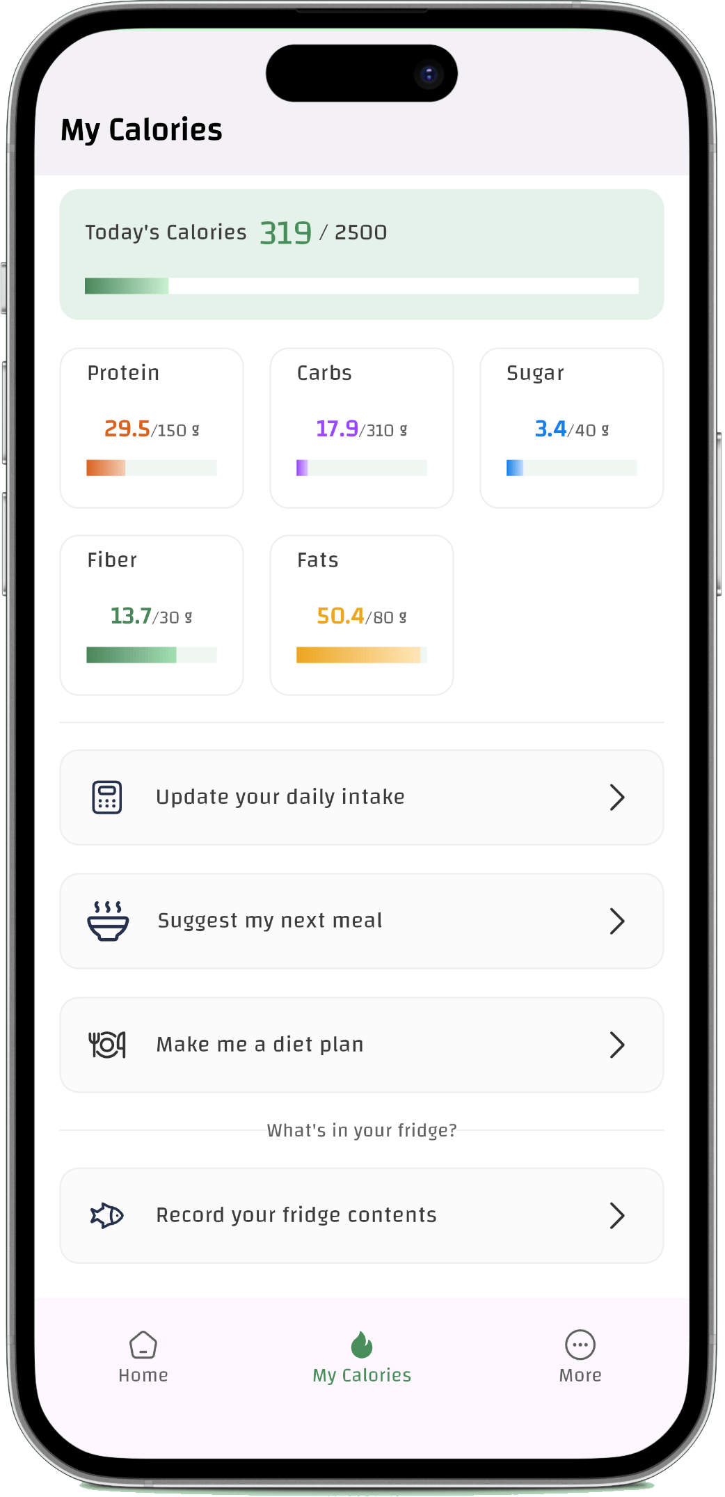 CaloriMate - mobie app caloris counting for weight gain