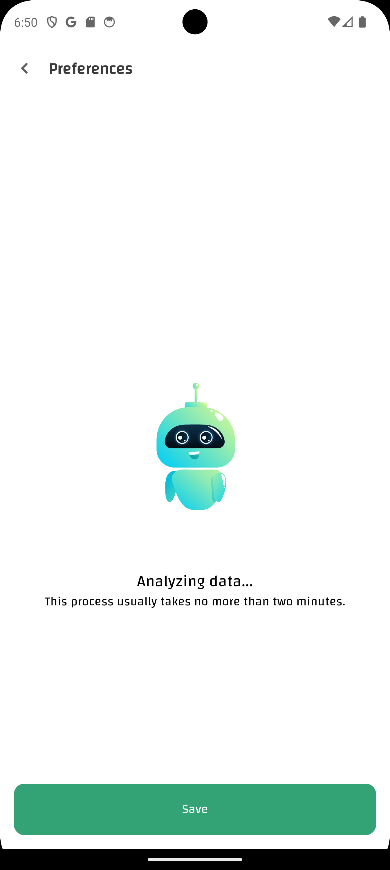AI meal plan generator creating a personalized plan in CaloriMate
